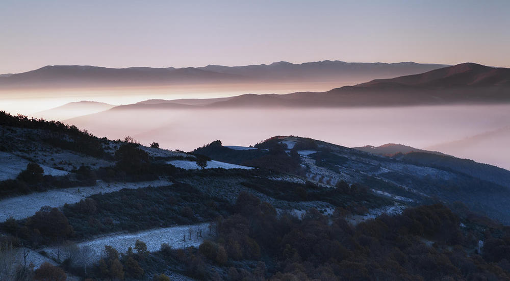 Amanece en  los Montes del Bierzo