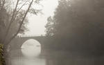 Puente Cacabelos niebla